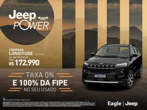 JEEP COMPASS 1.3 T270 TURBO FLEX LONGITUDE AT6 JEEP COMPASS 1.3 T270 TURBO FLEX LONGITUDE AT6